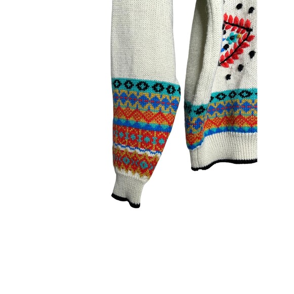 Obermeyer Women Sweater Multi Color Size Medium Wool Acrylic Vintage - Picture 6 of 7